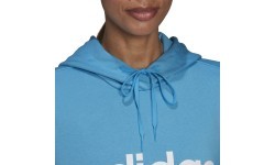Женская толстовка с капюшоном Adidas W Lin FT, синяя, HE9359