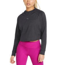 Женская толстовка Puma Flawless Pullover Hoodie, чёрная, 521551 01