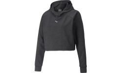 Женская толстовка Puma Flawless Pullover Hoodie, чёрная, 521551 01