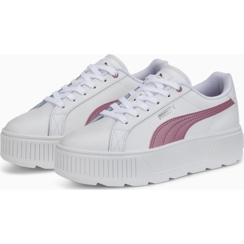 Женские кроссовки Puma Karmen L, белые/баклажановые, 384615 05