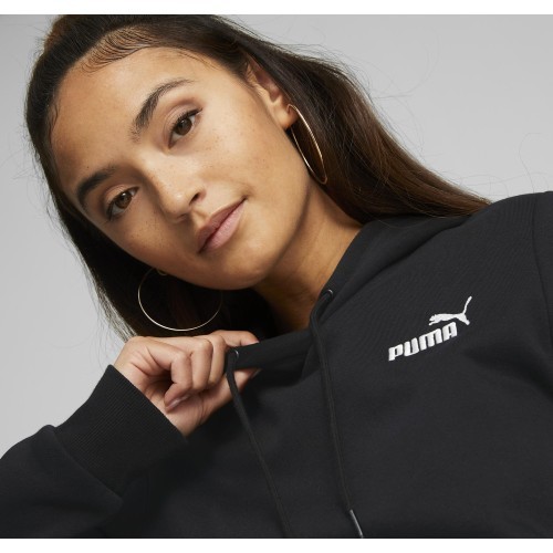 Puma Ess+ Embroidery Hoodie Women's Black 670004 01