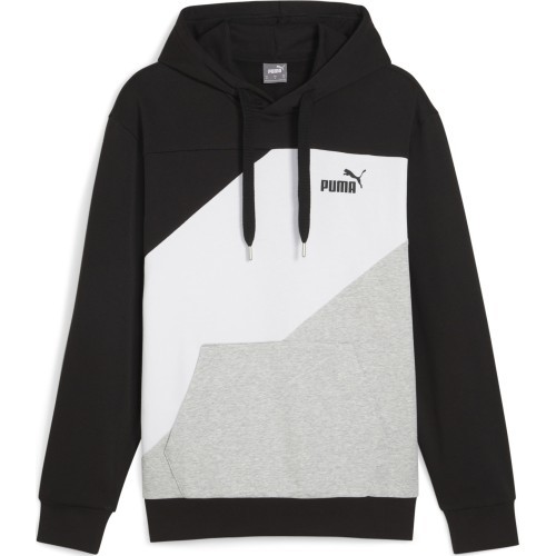 Puma Power Colorblock Men's Sweatshirt Black White Grey 678931 01