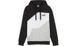 Puma Power Colorblock Men's Sweatshirt Black White Grey 678931 01