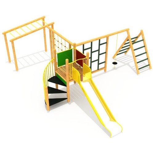 Wooden Kids Playground Model 0-B