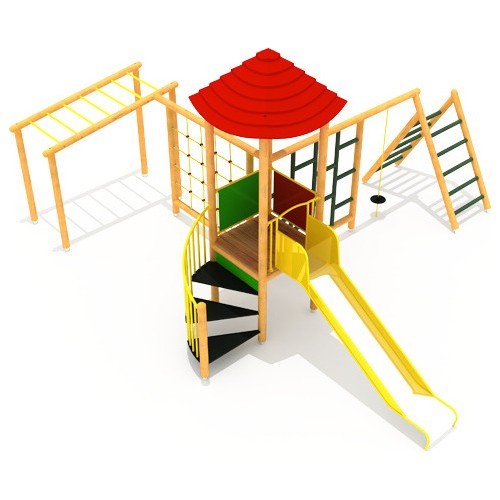 Wooden Kids Playground Model 0-A
