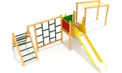 Wooden Kids Playground Model 1-B