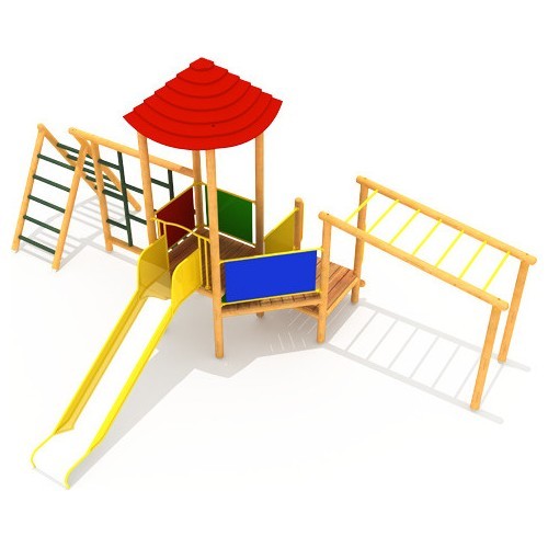 Wooden Kids Playground Model 1-A