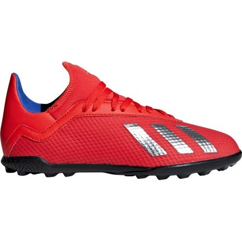 Adidas X 18.3 TF J Football Shoes for Kids, Red BB9403