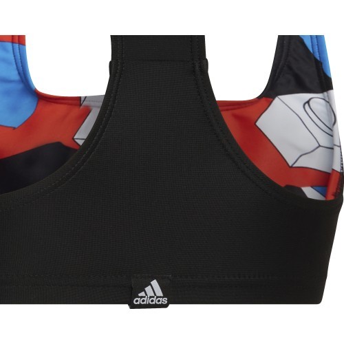 Купальник для девочек Adidas YG MH Bikini синий чёрный HC9650