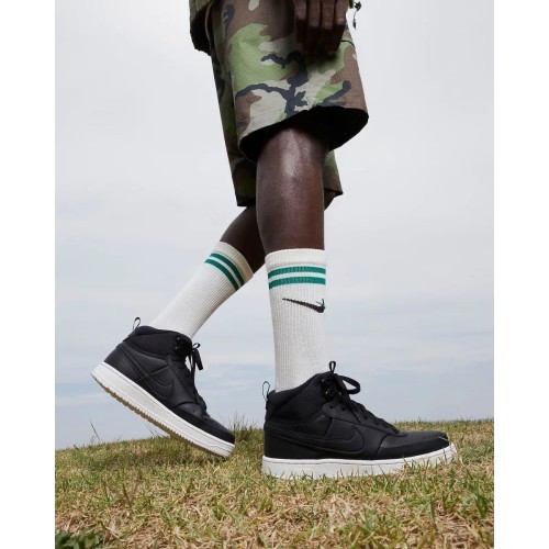 Мужские кроссовки Nike Court Vision Mid чёрные DR7882 002