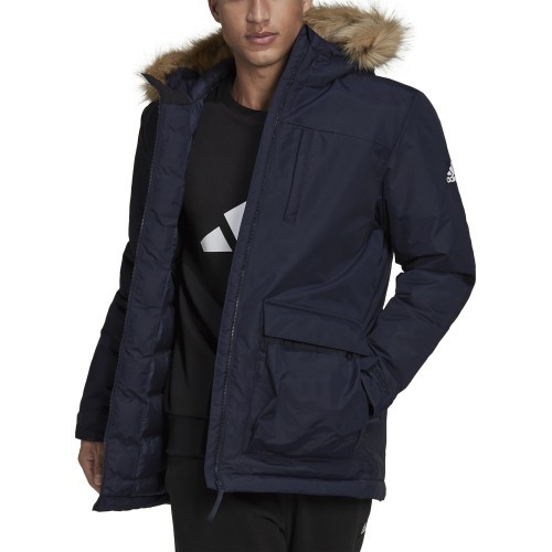 Куртка мужская Adidas Hooded Parka с капюшоном Black GT1701