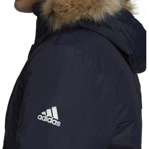 Adidas Men's Hooded Parka Jacket Black GT1701