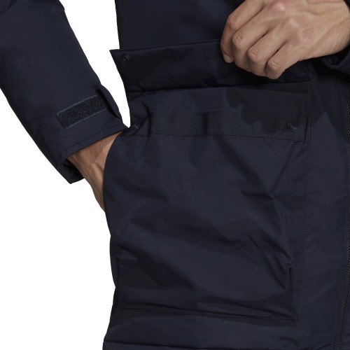 Adidas Men's Hooded Parka Jacket Black GT1701