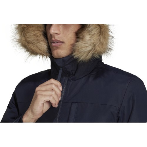 Adidas Men's Hooded Parka Jacket Black GT1701