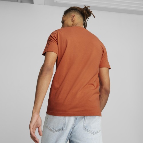 Puma Men's Ess Logo Tee Orange 586669 94