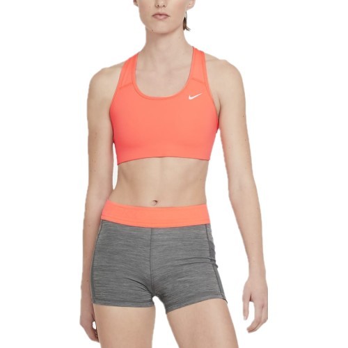 Женский спортивный бюстгальтер Nike Swoosh Bra Non Pad Bright Mango BV3630 854