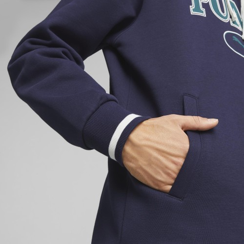 Puma Squad Hoodie FL Men's Sweatshirt Navy 676017 06