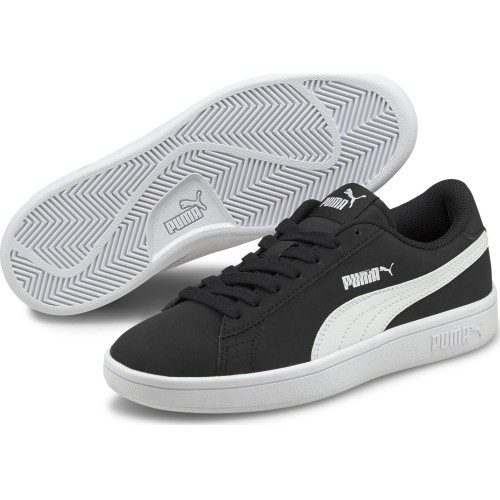 Кроссовки подростковые Puma Smash V2 Buck Jr чёрные 365182 34