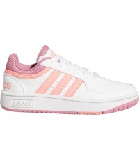 Adidas Hoops 3.0 K Junior Shoes White Pink GW0418