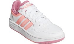 Adidas Hoops 3.0 K Junior Shoes White Pink GW0418