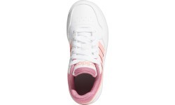 Кроссовки подростковые Adidas Hoops 3.0 K White Pink GW0418