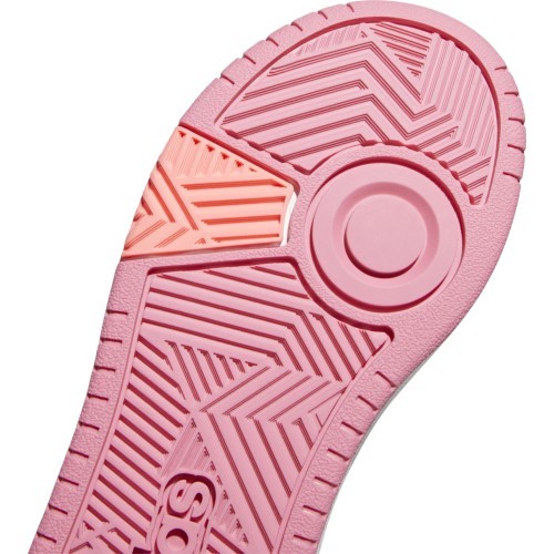 Кроссовки подростковые Adidas Hoops 3.0 K White Pink GW0418