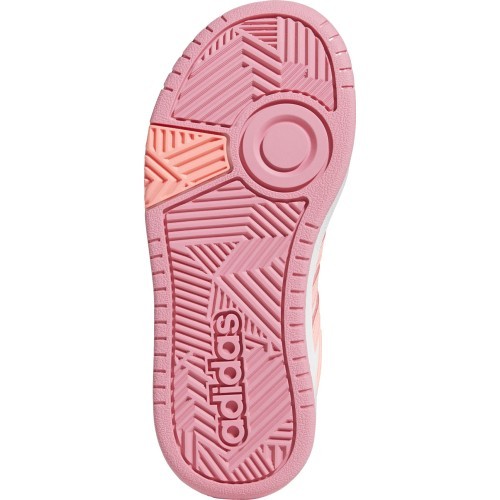 Кроссовки подростковые Adidas Hoops 3.0 K White Pink GW0418