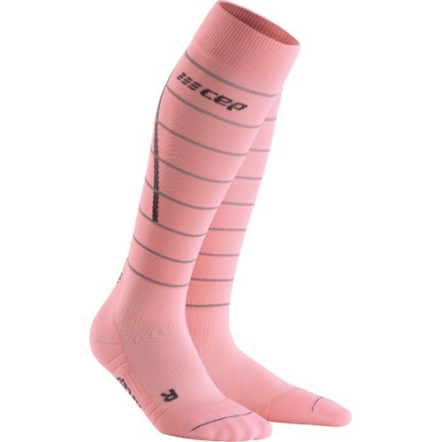 Moteriškos kompresinės kojinės CEP Reflective - Rožinė