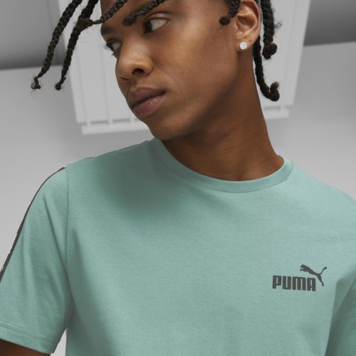 Puma Men's T-Shirt Ess+ Tape Tee Green 847382 85