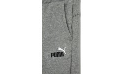 Puma Ess+ 2 Col Logo sports pants for teens, grey 586988 03