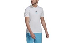 Adidas Marškinėliai Vyrams M Tns Par G Tee White HA0966