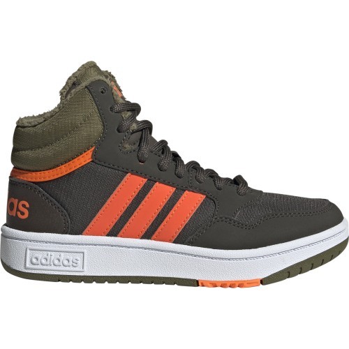 Подростковая обувь Adidas Hoops Mid 3.0 K, зелёная GW4486
