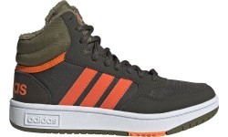 Подростковая обувь Adidas Hoops Mid 3.0 K, зелёная GW4486