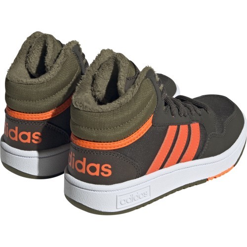 Подростковая обувь Adidas Hoops Mid 3.0 K, зелёная GW4486
