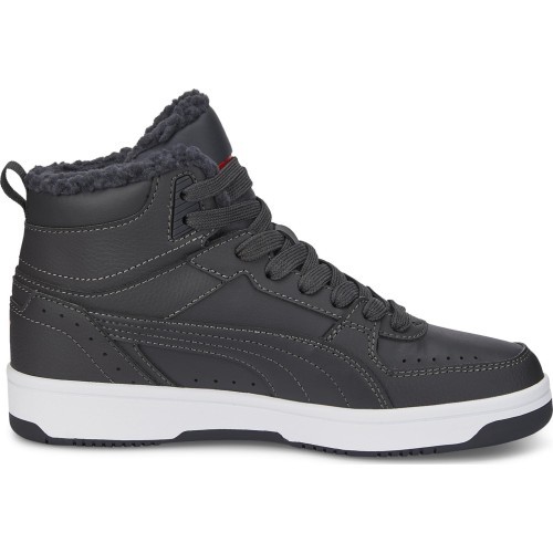 Puma Rebound Joy Fur Grey Sneakers for Teens 375477 06
