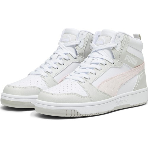 Puma Rebound V6 Women's Sneakers White Grey Pink 392326 07