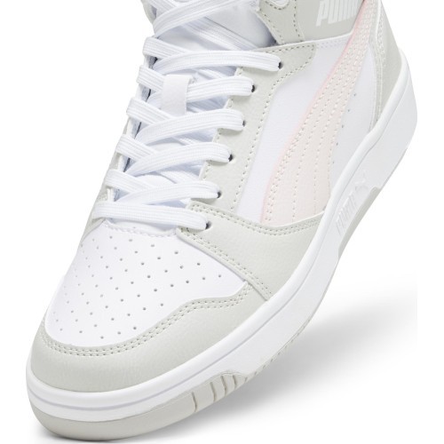 Puma Rebound V6 Women's Sneakers White Grey Pink 392326 07