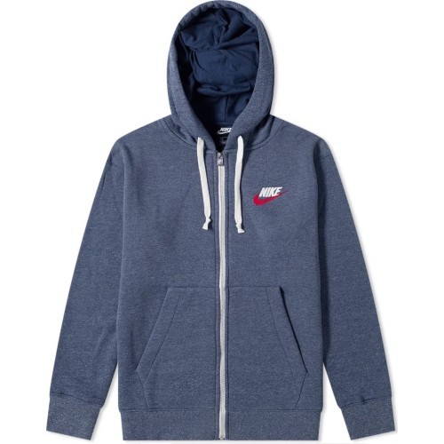 Nike Men's Sweatshirt M NSW Heritage Hoodie FZ Blue 928431 410