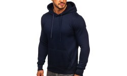 J.Style Men's Fleece Sweatshirt Blue 68B2009-25