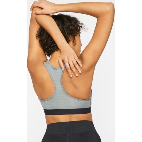 Женский спортивный бюстгальтер Nike Swoosh Band, серый BV3900 084