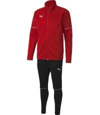Спортивный костюм для подростков Puma Teamgoal чёрный красный 656809 01