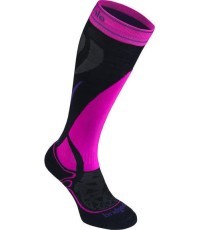 Moteriškos slidinėjimo kojinės Bridgedale Ski Midweight, juodos/violetinės - 077
