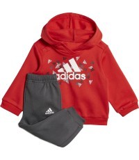 Adidas kids tracksuit I Bos Gra Jog Grey Red HU1553