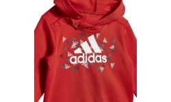 Adidas Sportinis Kostiumas Vaikams I Bos Gra Jog Grey Red HU1553