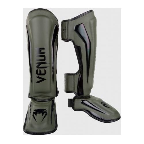 Venum Elite Standup Leg Guards - Khaki/Black