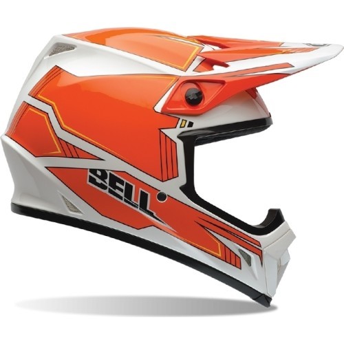 Motocross helmet BELL MX-9 - Orange-White