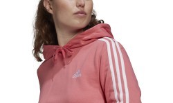 Adidas W 3S FT Cro Hoodie Women's Sweatshirt Pink GM5585