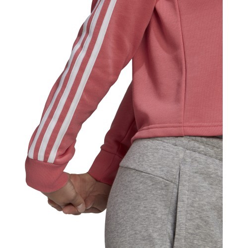 Adidas W 3S FT Cro Hoodie Women's Sweatshirt Pink GM5585