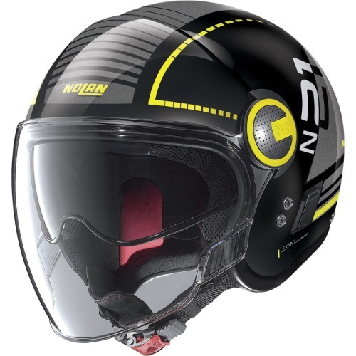 Motorcycle Helmet Nolan N21 Visor Runabout - Metal Black-Yellow