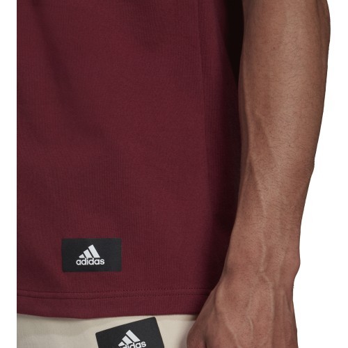 Мужская футболка Adidas M Fi 3s Tee Bordeaux HC5242